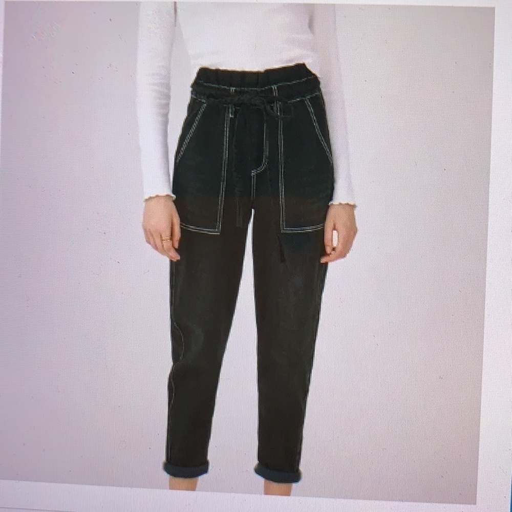 Something Navy Harlow Paperbag Pants 4